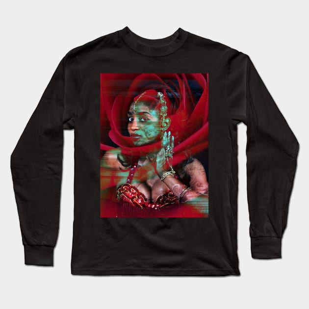 ORIENTAL ROSE POETRY Long Sleeve T-Shirt by SILVA_CAPITANA